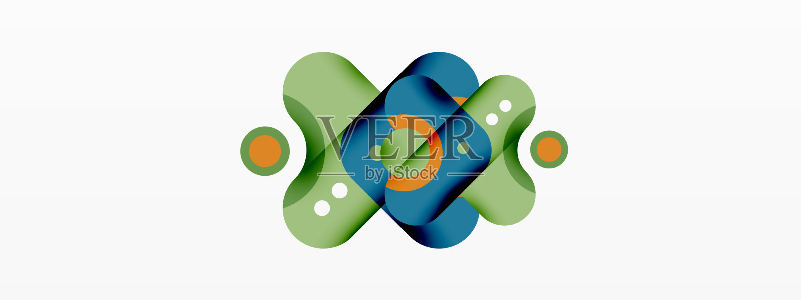 创意几何壁纸最小气泡箭头插画图片素材