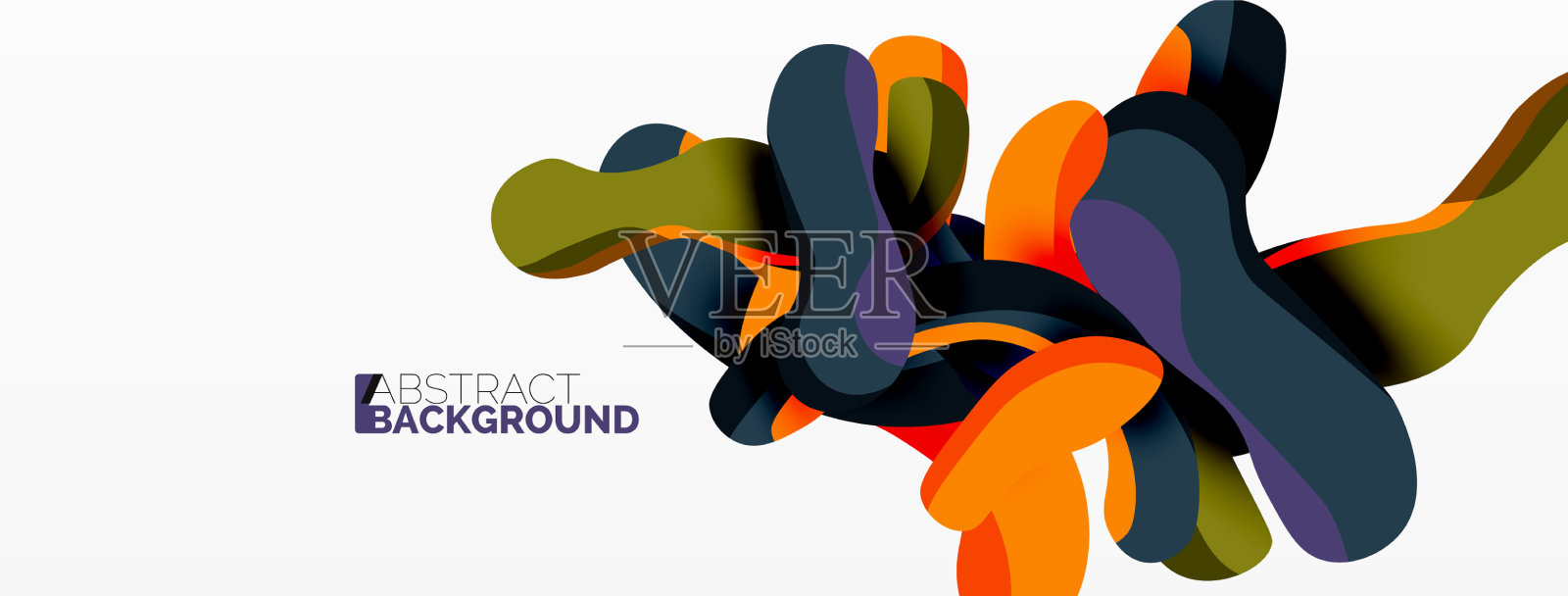 创意几何壁纸飞溅液体波插画图片素材