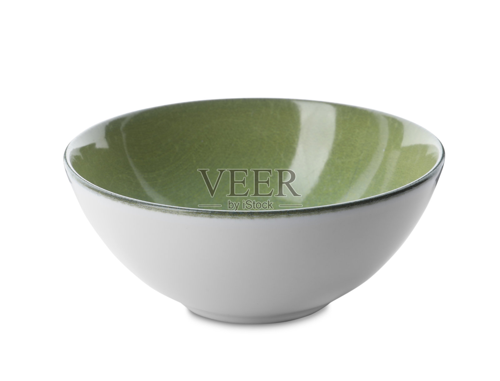 干净的空陶瓷碗上隔离白色照片摄影图片