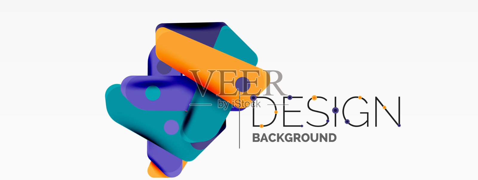 科技最小几何壁纸创意插画图片素材