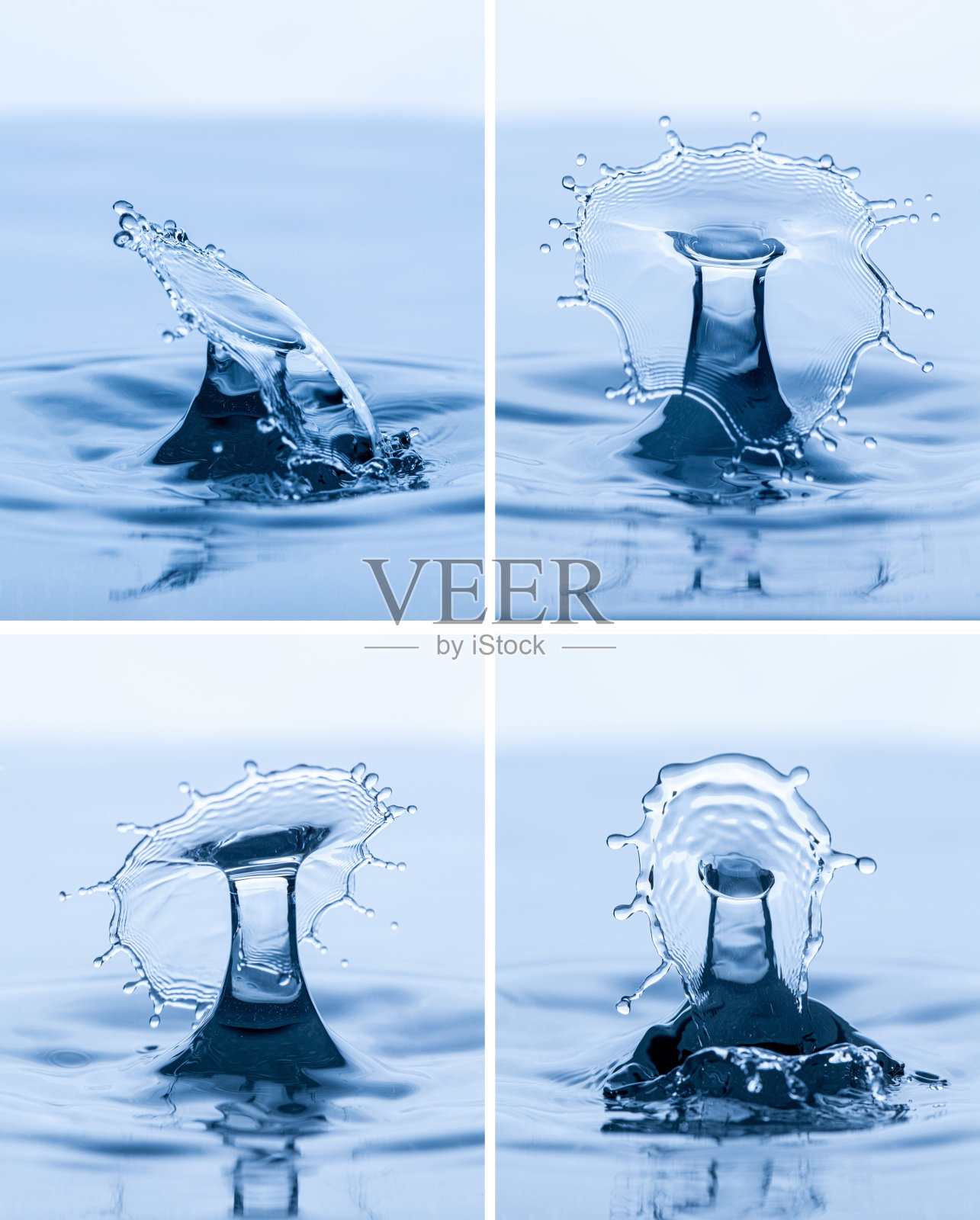 飞溅和伞在白色的背景照片摄影图片