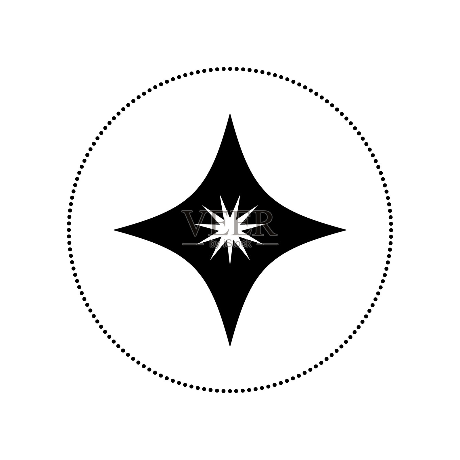 抽象极简主义魔法优雅的护身符符号图标模式插画图片素材