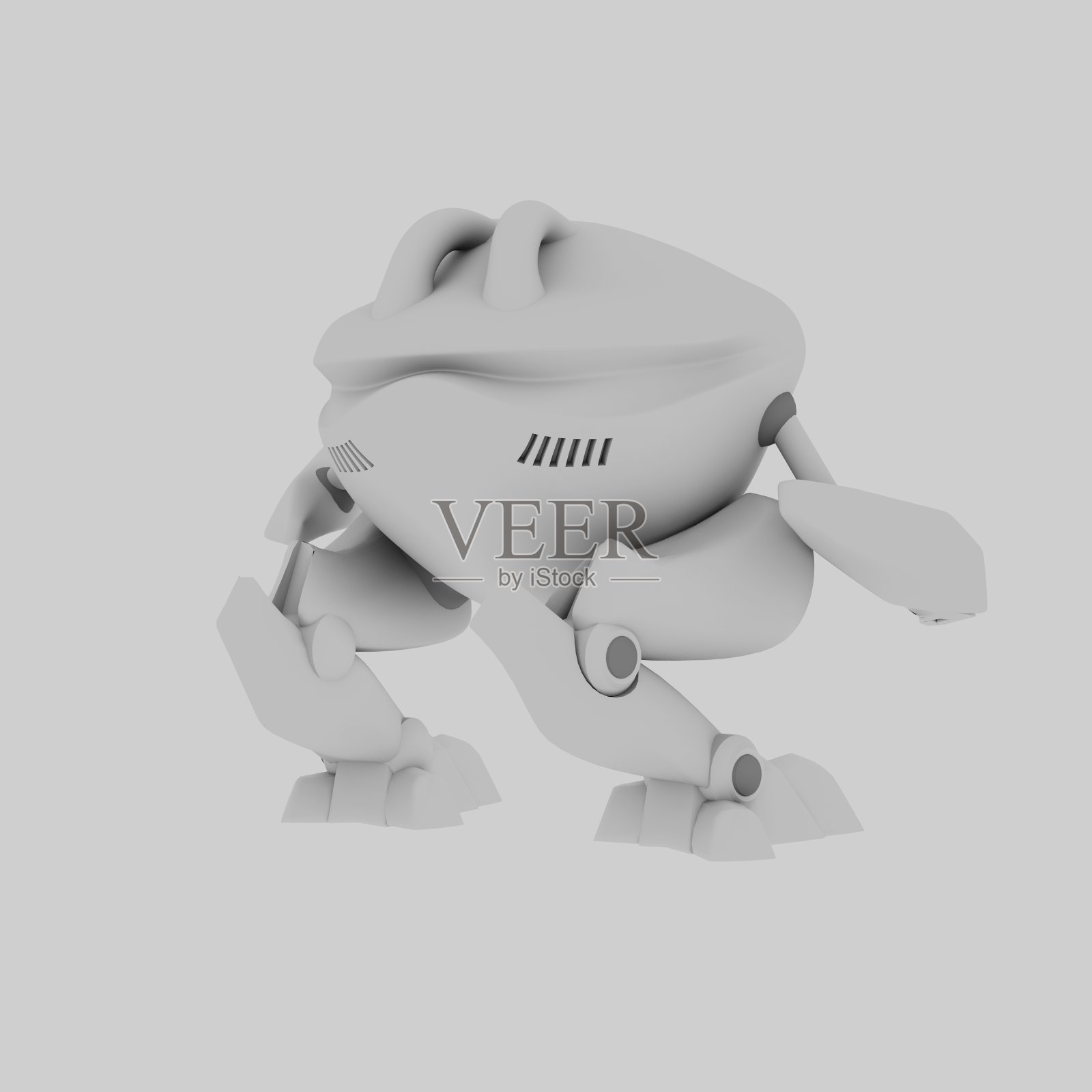 很酷的勇敢的机器人照片摄影图片