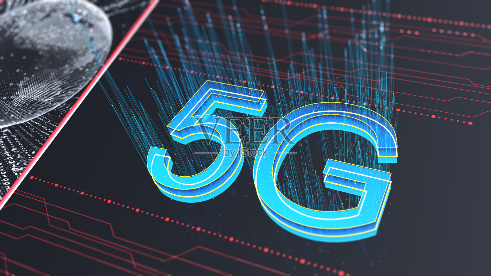 5G wifi技术数字概念照片摄影图片