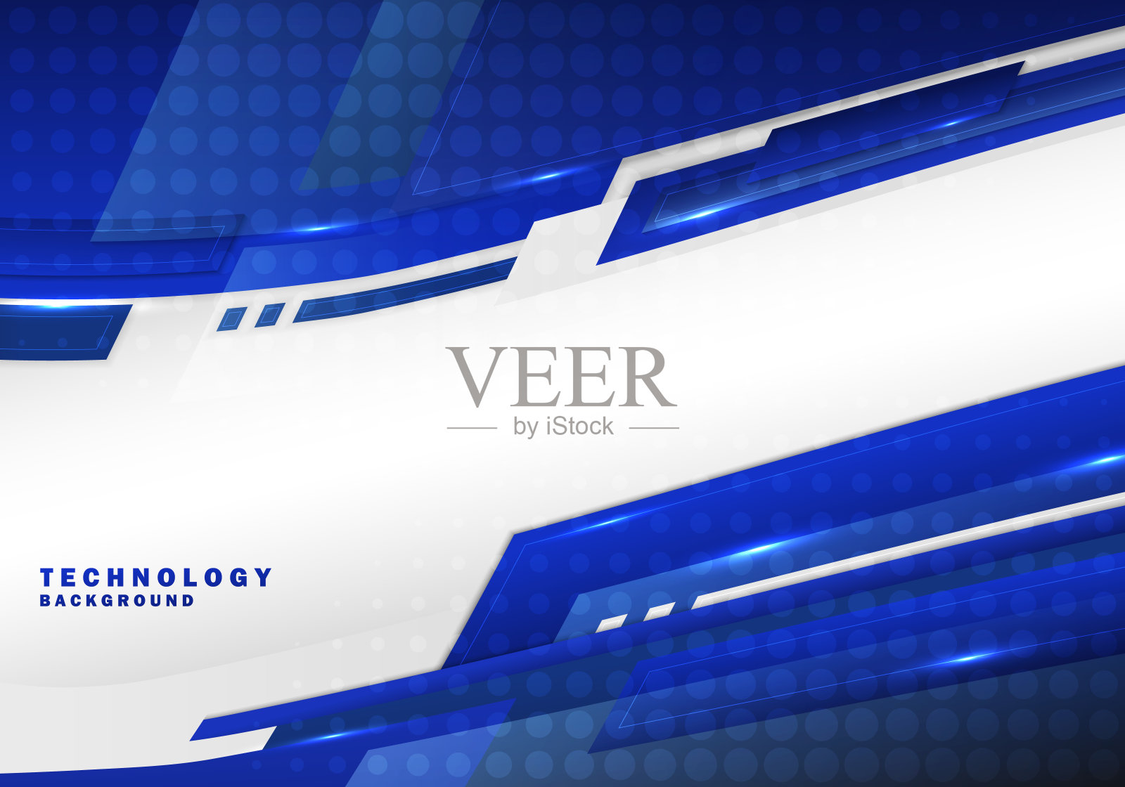 抽象技术渐变蓝色设计装饰艺术品风格。插画图片素材