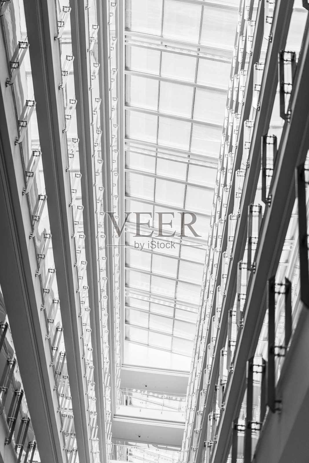 现代未来主义酒店建筑内部抽象背景照片摄影图片