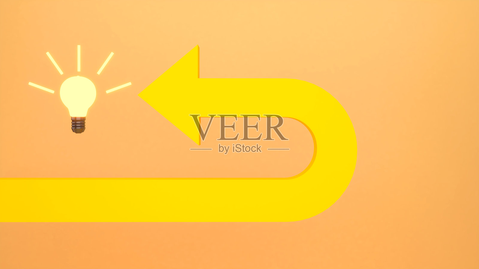 从不同的角度考虑工作。逆向思考，逆向思考，3d渲染照片摄影图片