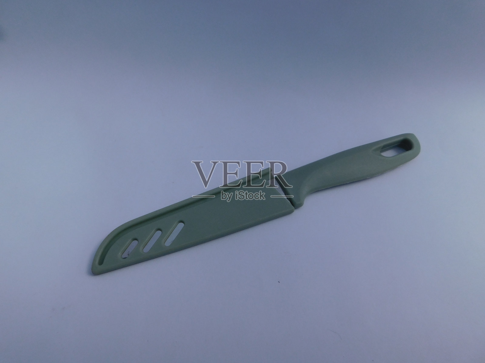 水果刀和鞘，孤立在白色背景上照片摄影图片