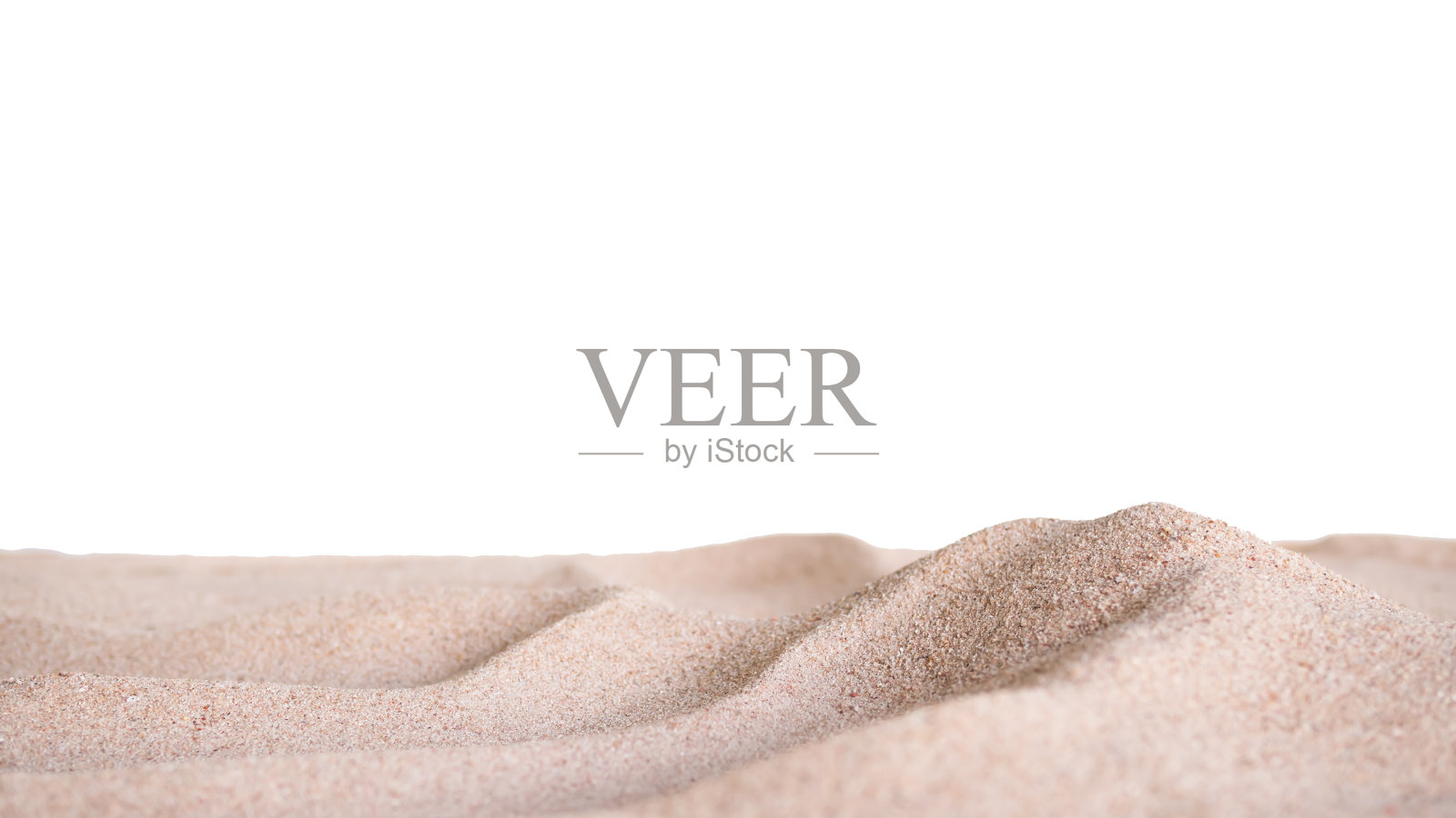 桩沙孤立在白色背景。照片摄影图片