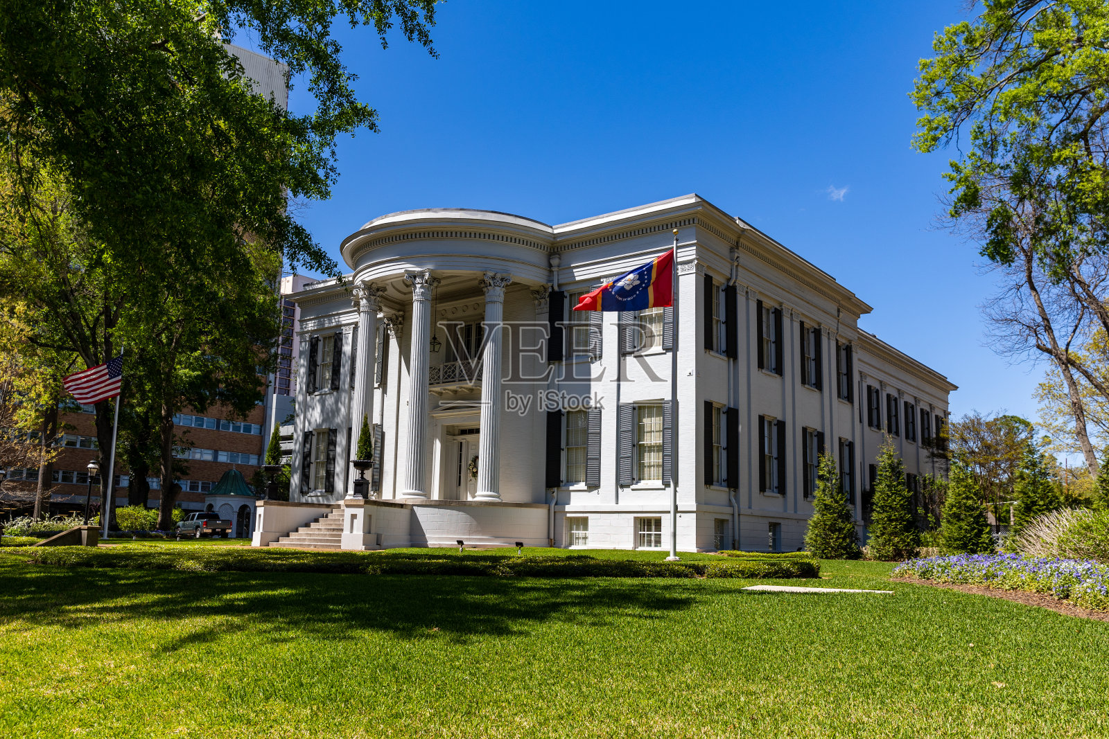 密西西比州杰克逊州长官邸照片摄影图片