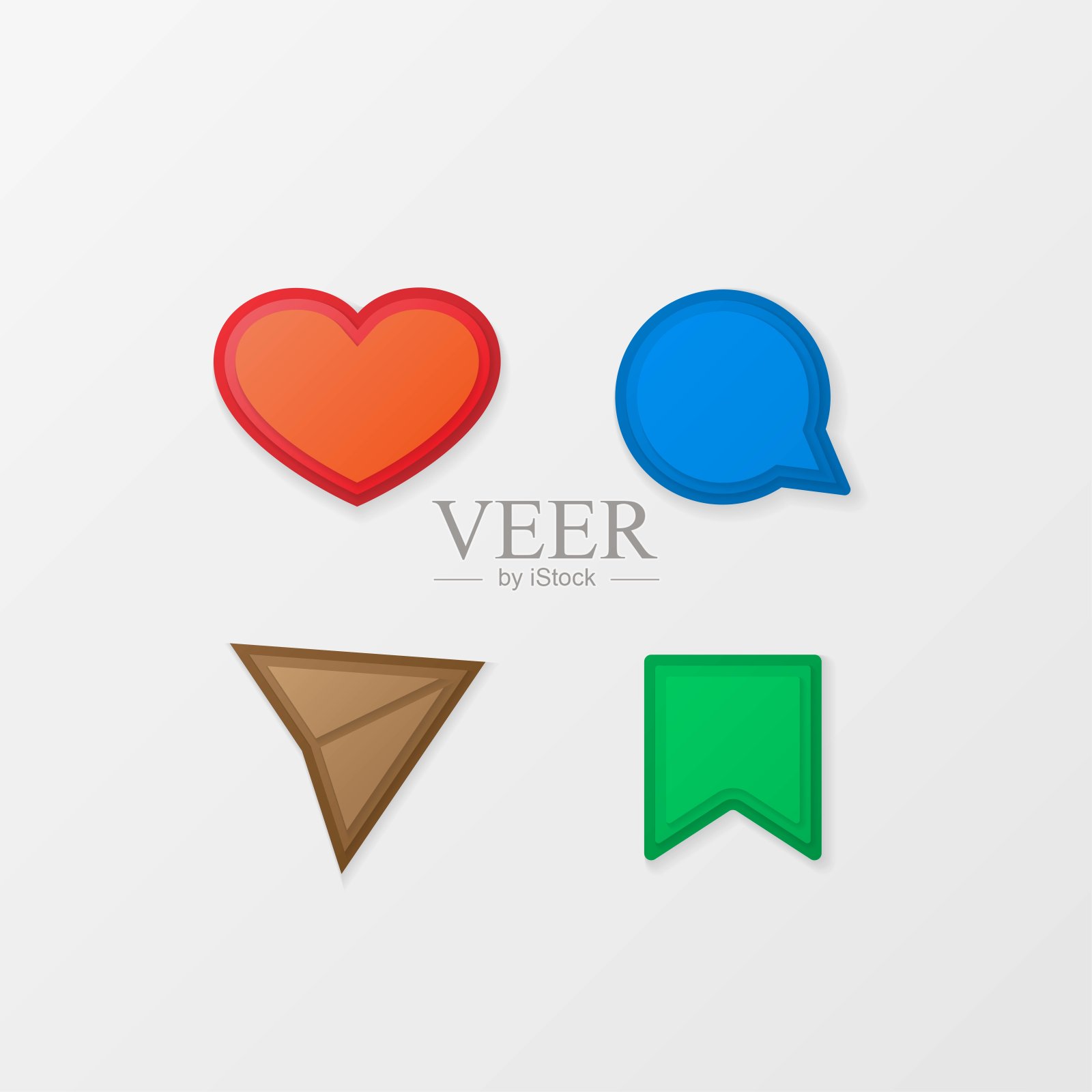 社交媒体黑色图标与阴影图标素材