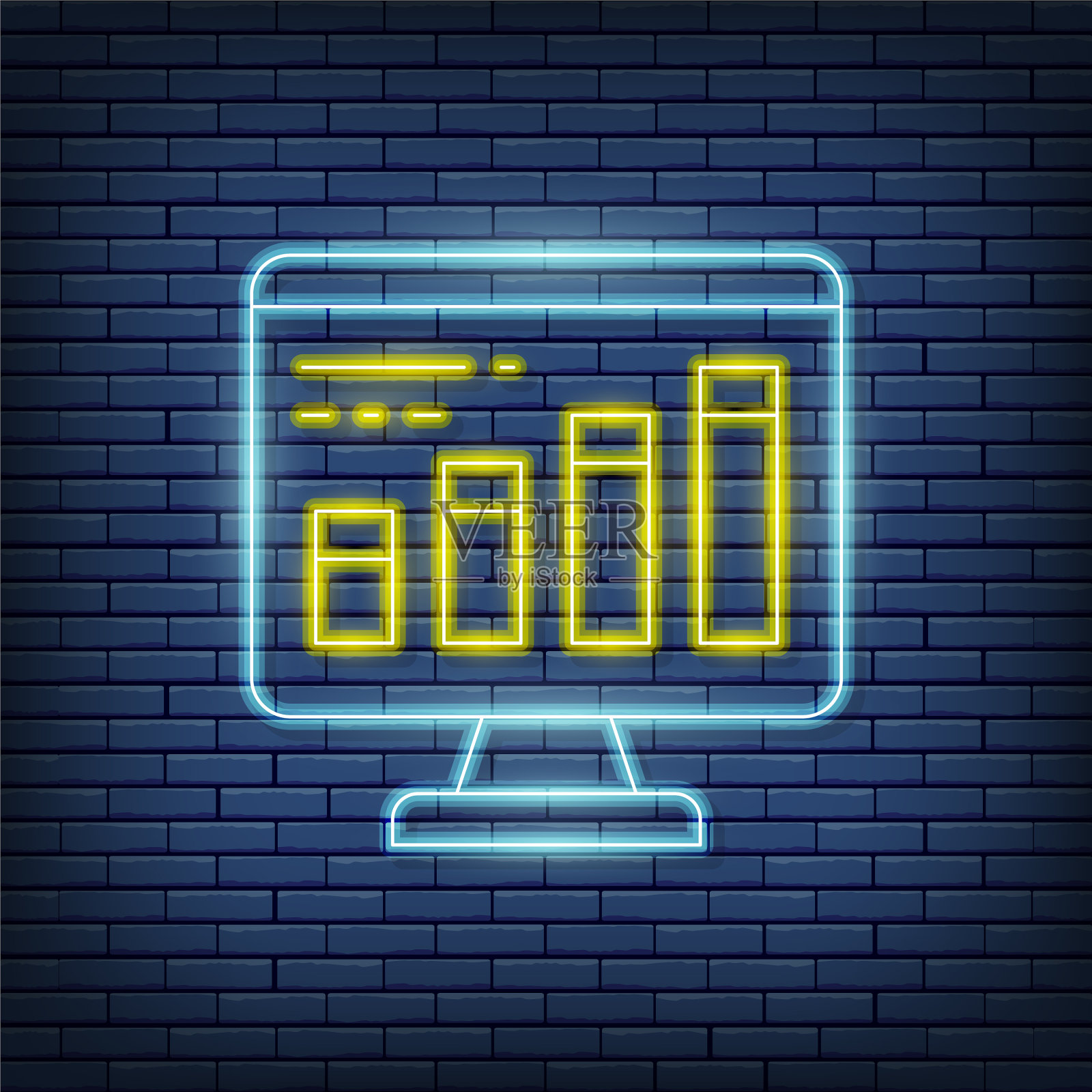 信息图形编程编码网站插画图片素材