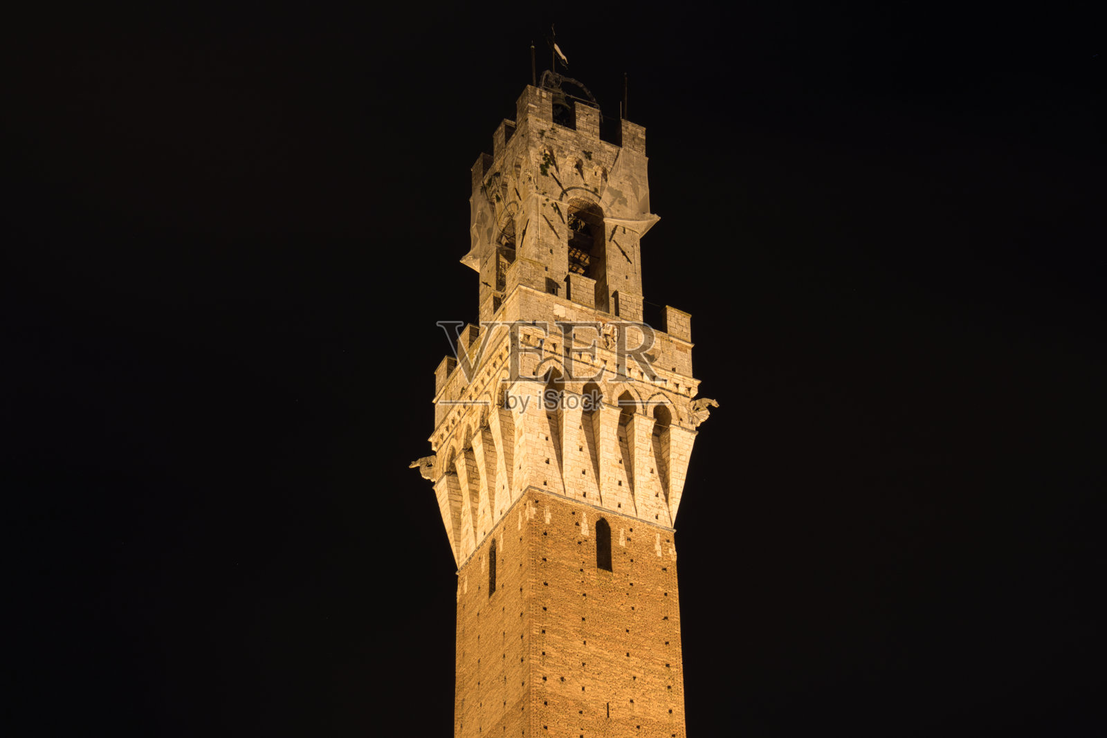 锡耶纳的曼吉亚塔照片摄影图片