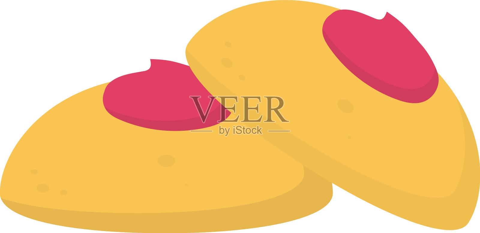 果冻奶油饼干设计元素图片