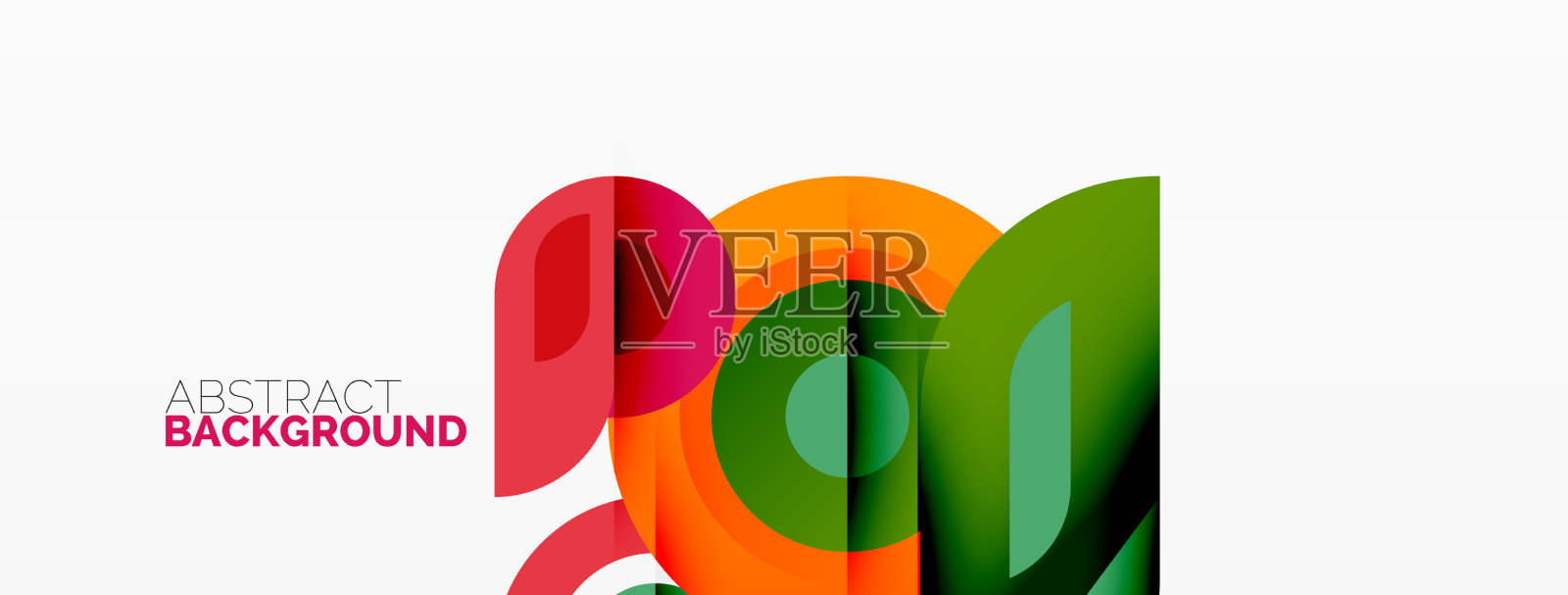 圆环和圆形几何抽象背景插画图片素材