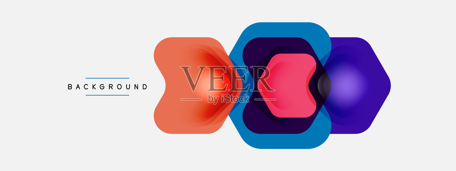 白色背景上的颜色箭头形状最小插画图片素材