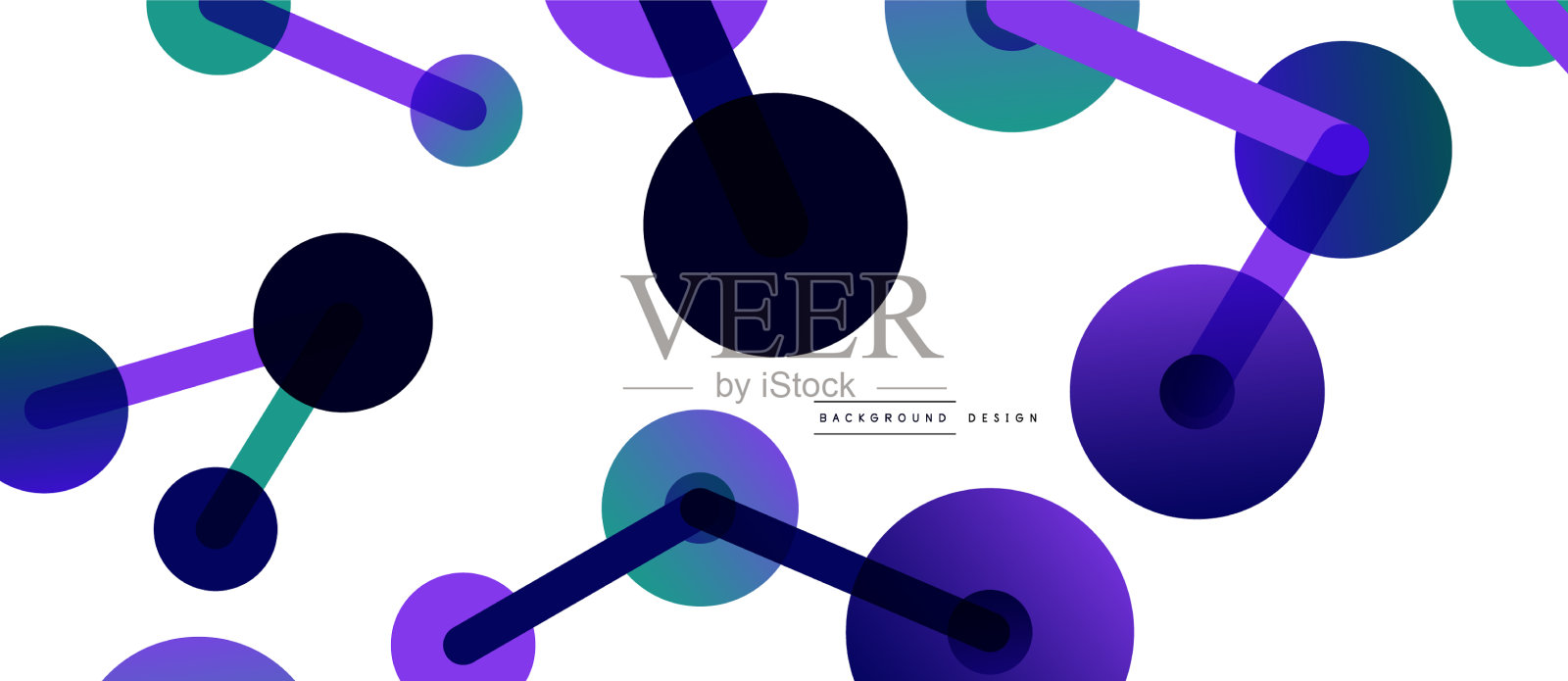 线点连接几何抽象设计元素图片