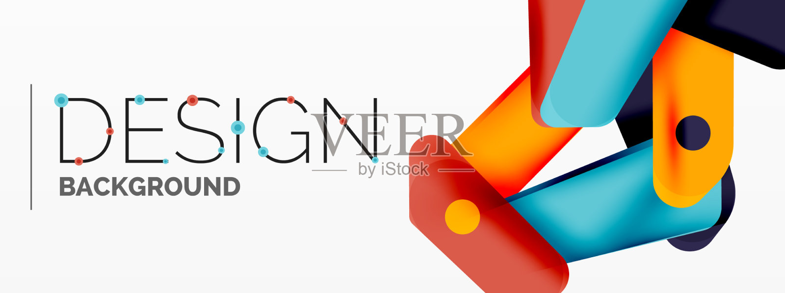 科技最小几何壁纸创意插画图片素材