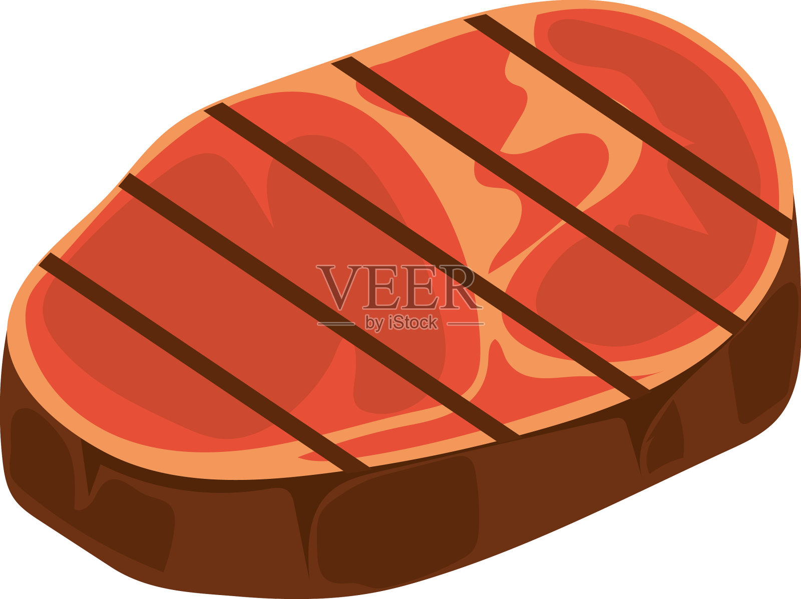 猪肉图标孤立设计元素图片