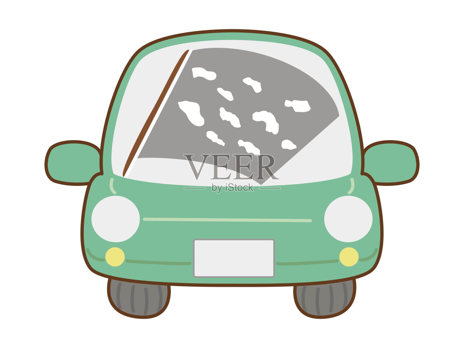 汽车刮水器橡胶图插画图片素材