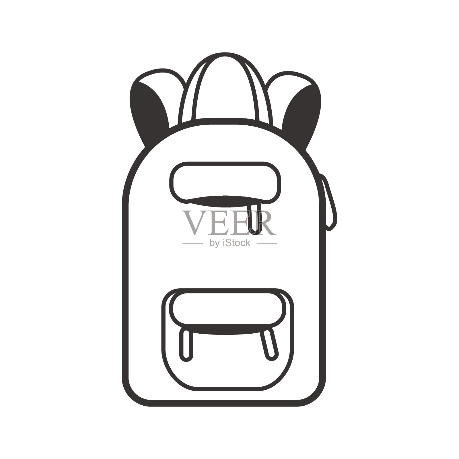 概念设计的背包。矢量图解说明。现代的。图标;网络;背景;打印。插画图片素材