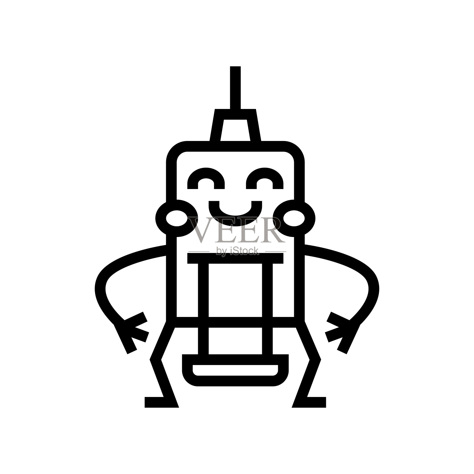 注射药物工具线图标矢量插图插画图片素材