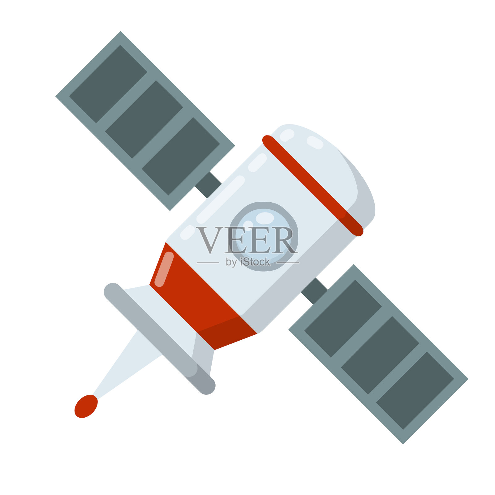 地球轨道卫星设计元素图片