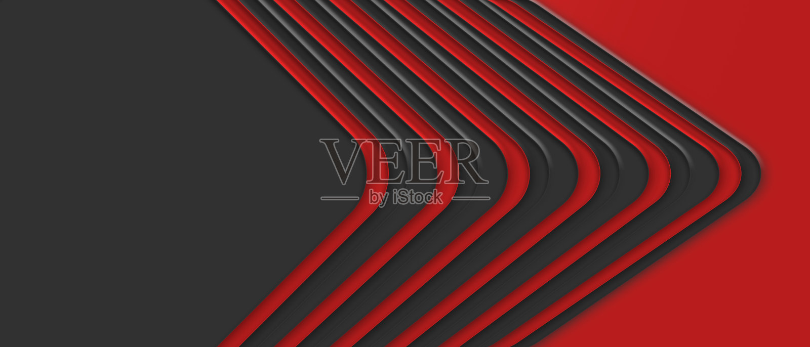 红色横幅模型。招贴信息商业现代设计方案广告。红色抽象企业横幅模板，横向广告横幅。布局模板平面设计集。三维演示照片摄影图片