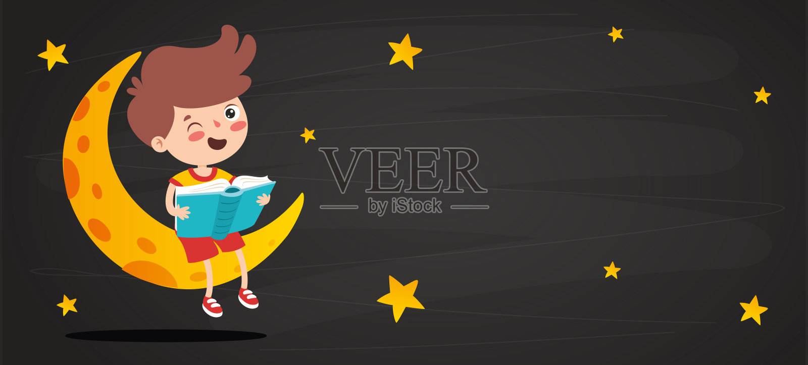 儿童读物《天空》插画图片素材