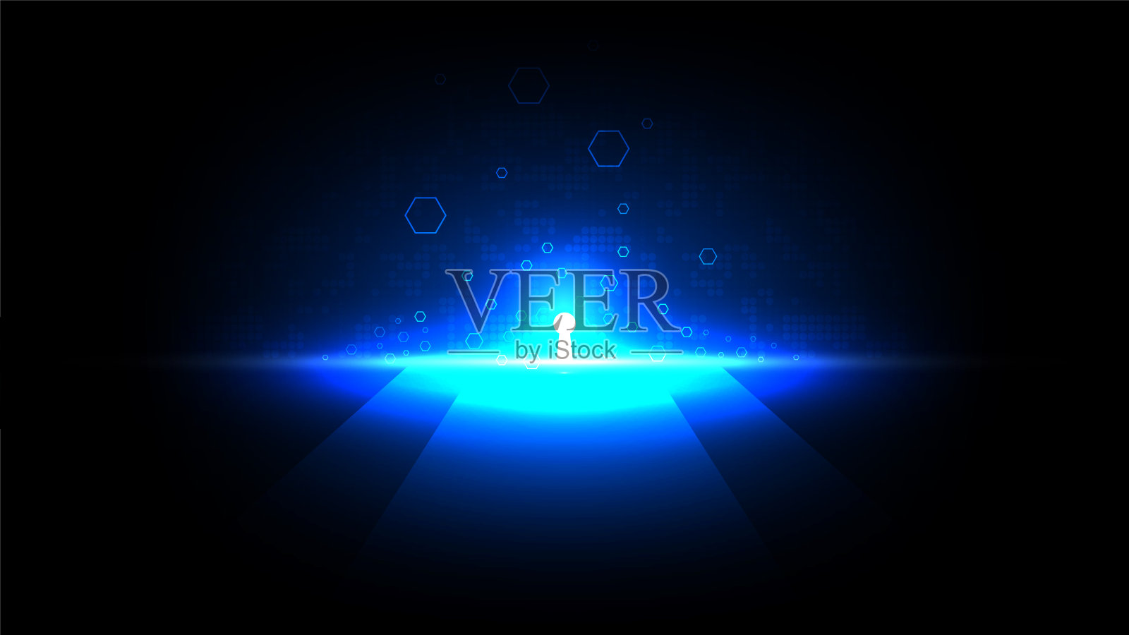 电路技术背景插画图片素材