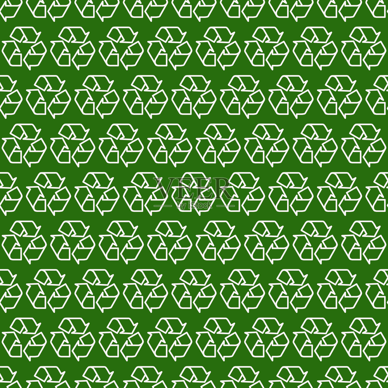 回收图标无缝模式插画图片素材