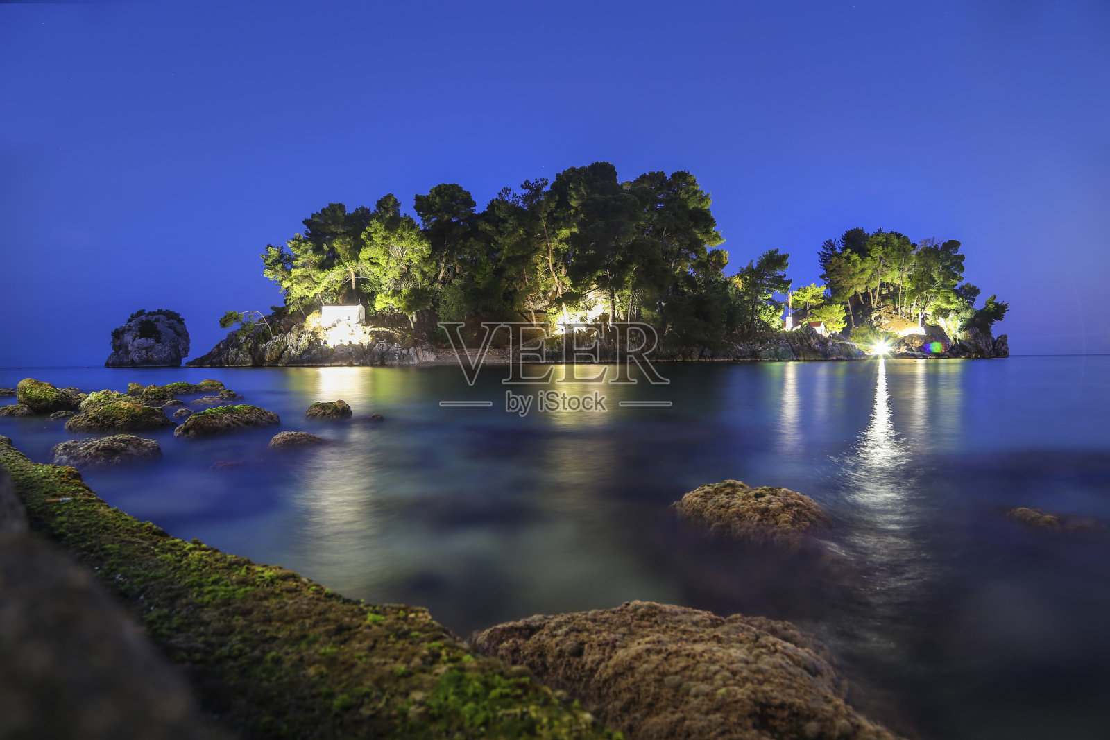 Panagia晚上照片摄影图片