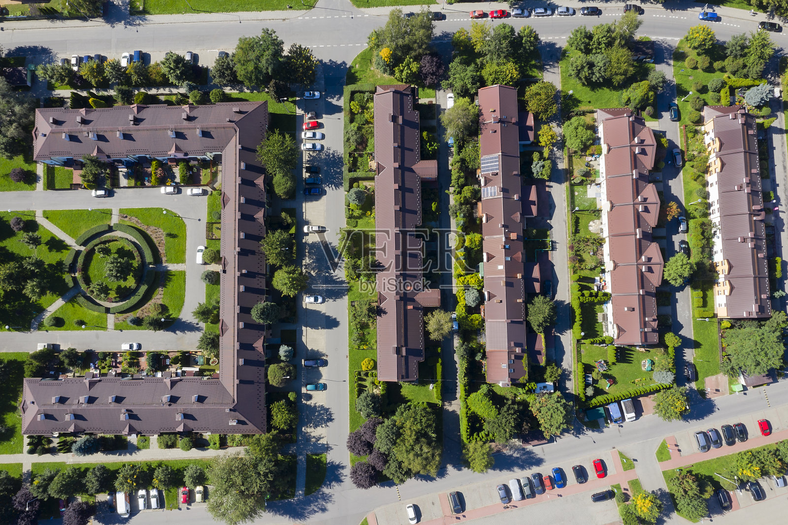 上面的大型住宅区照片摄影图片