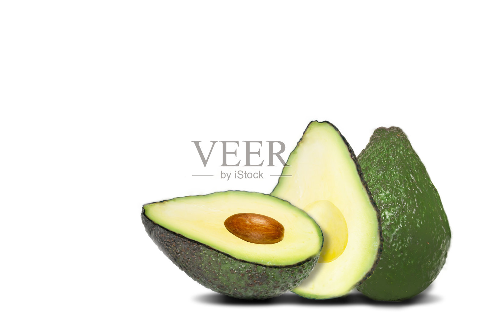 牛油果孤立在白色背景照片摄影图片