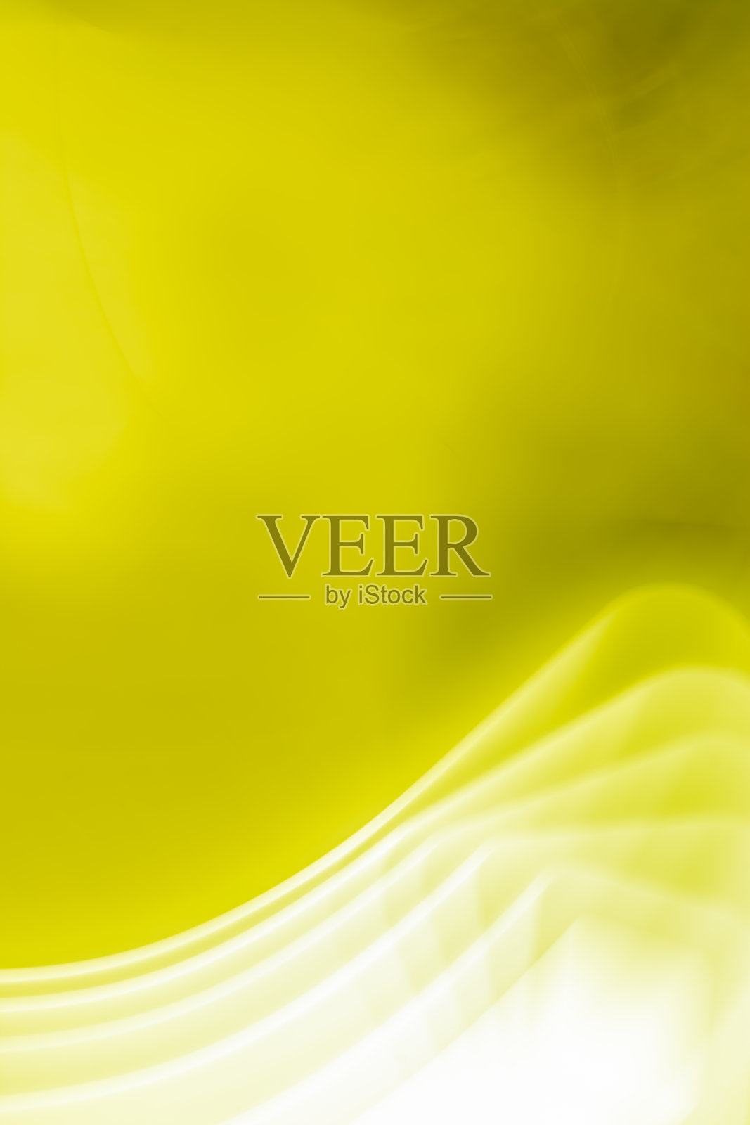 明亮的黄色绿色橄榄垂直抽象背景与白色波浪。为文本提供空间。照片摄影图片