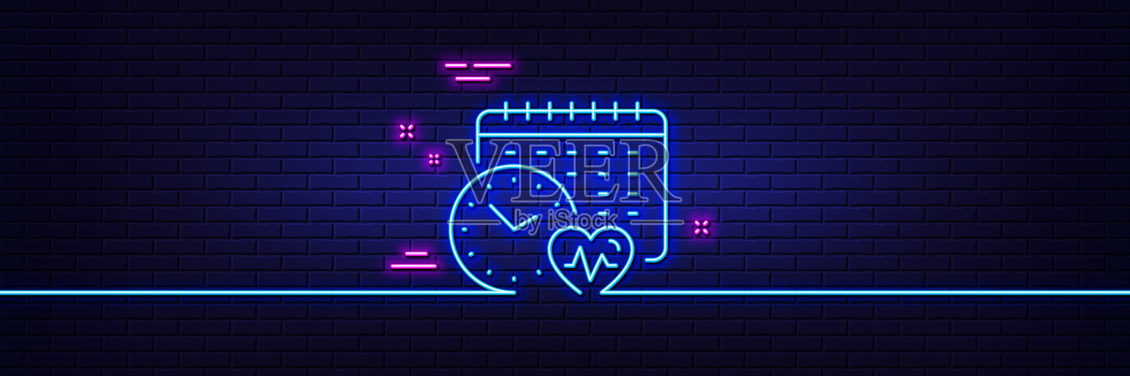 有氧训练日历线图标脂肪燃烧插画图片素材