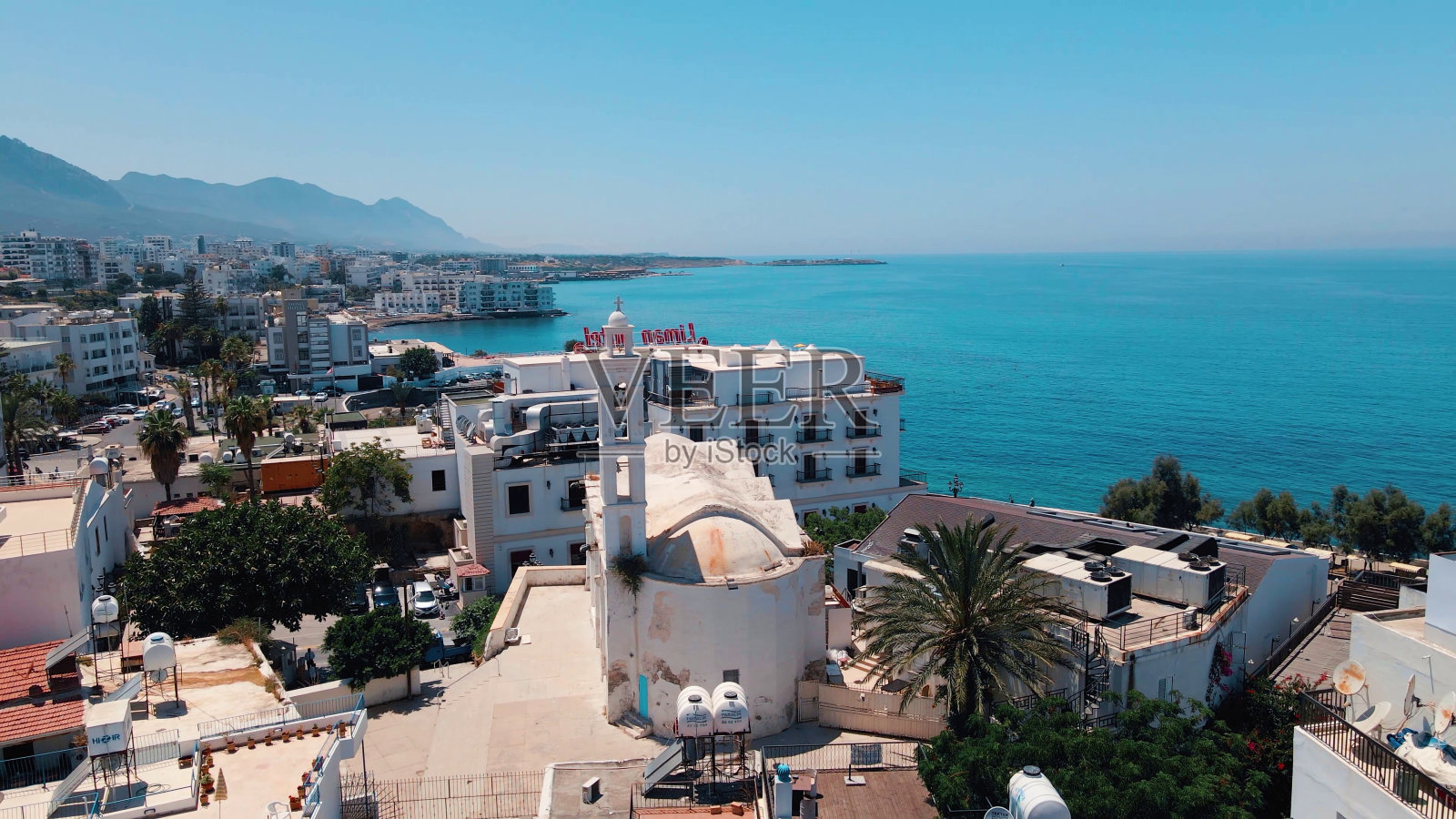 北塞浦路斯Kyrenia的旧港口照片摄影图片