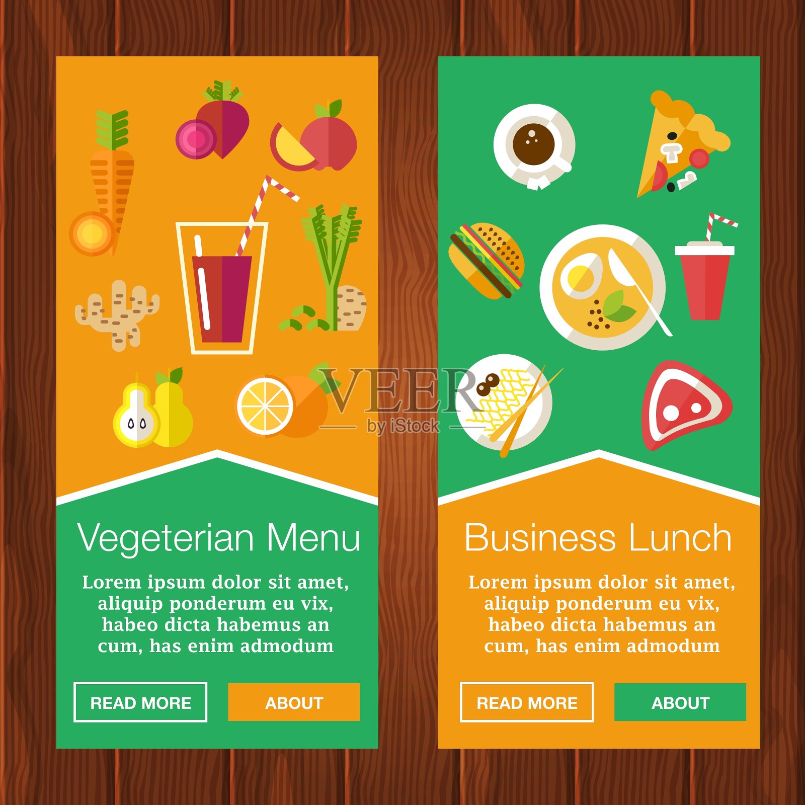 食物的横幅插画图片素材