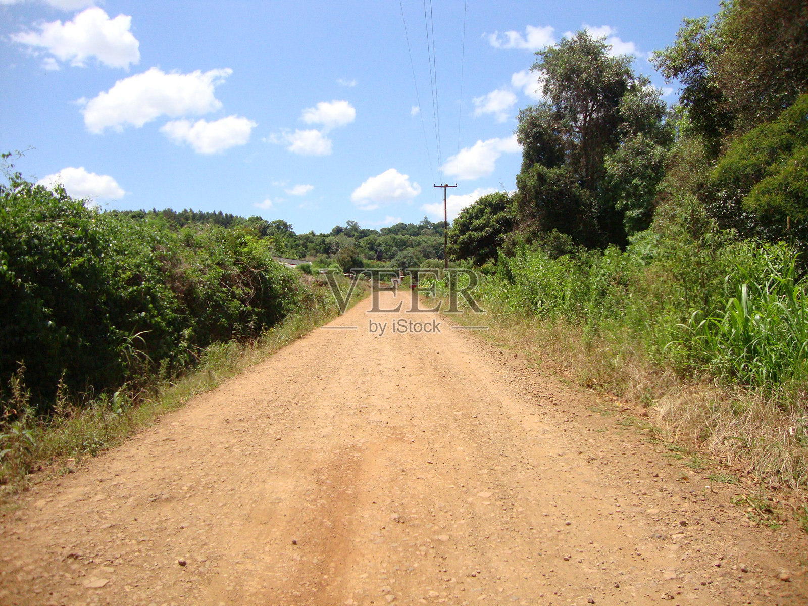 巴西南部农村的一条土路照片摄影图片