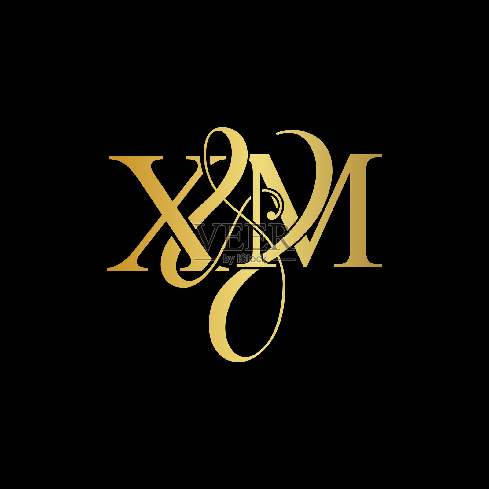 Xl xl标志的初始标记插画图片素材