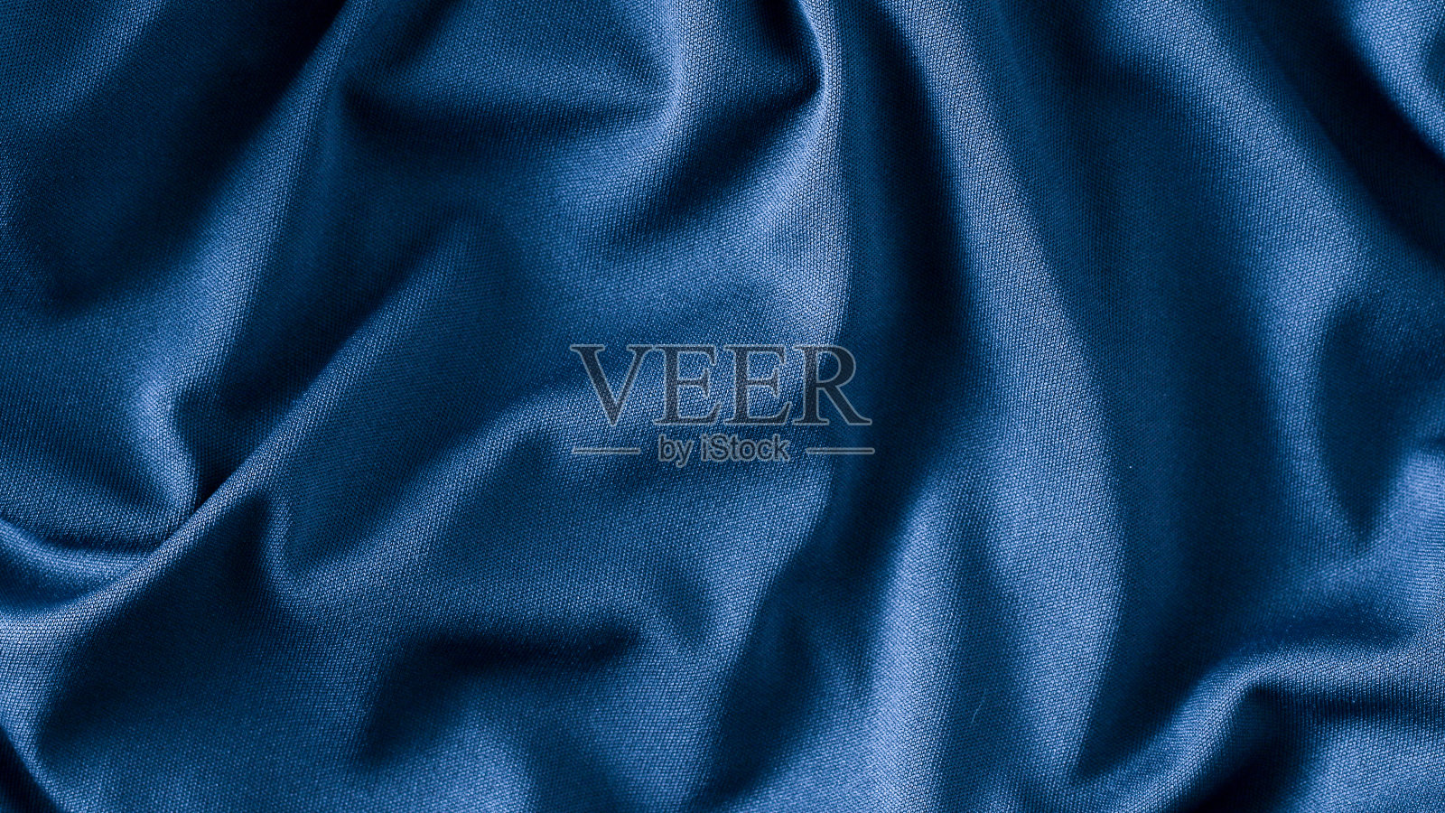 蓝色布布背景纹理照片摄影图片