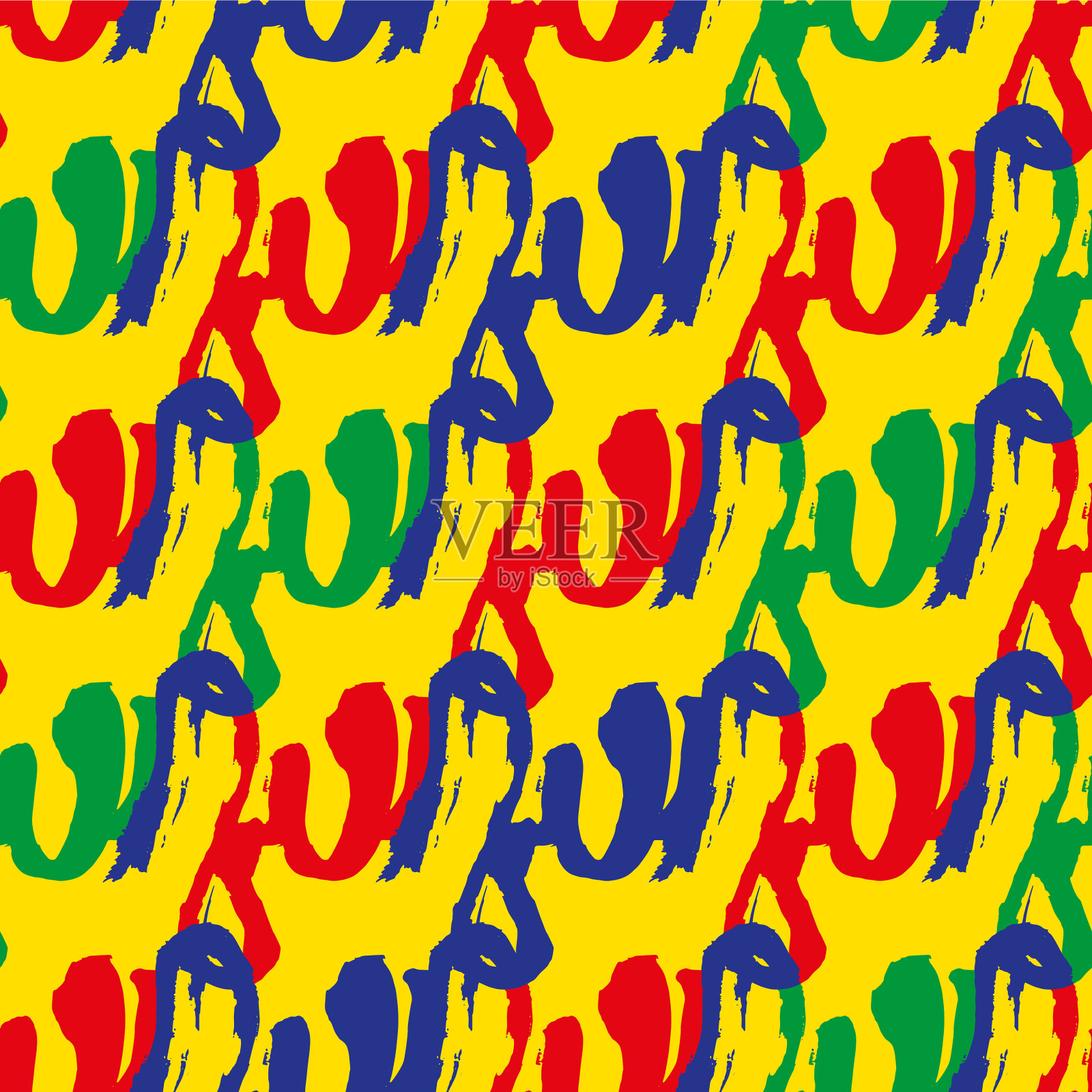 涂鸦背景无缝图案插画图片素材