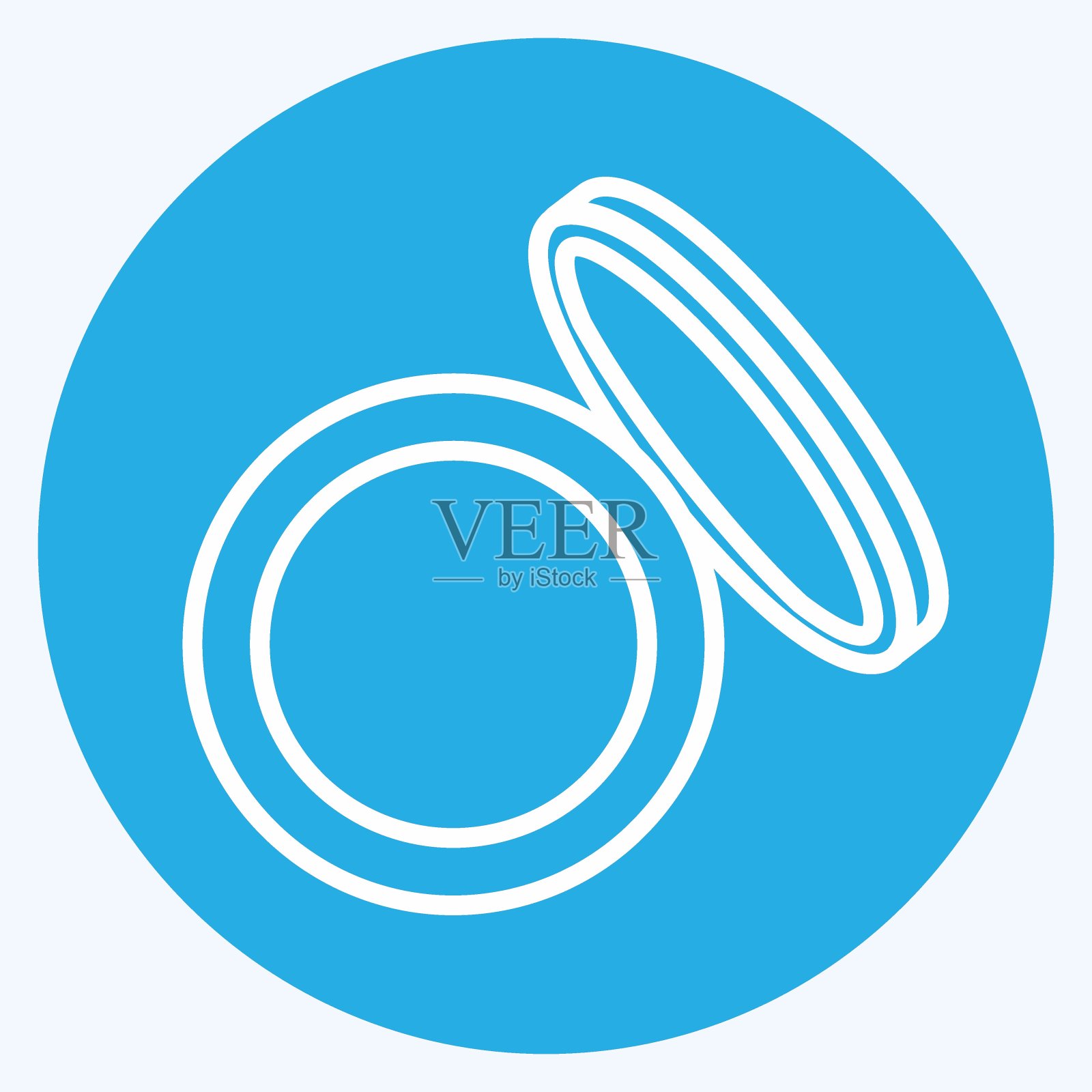 图标阴影。适合美容护理的象征。蓝眼睛的风格。简单的设计可编辑。设计模板向量。简单的符号说明插画图片素材