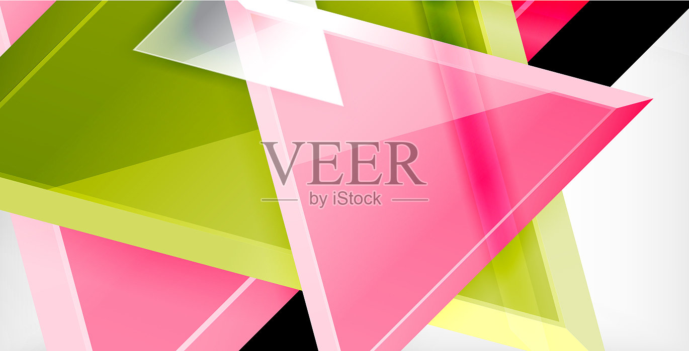 三维三角形最小抽象背景插画图片素材