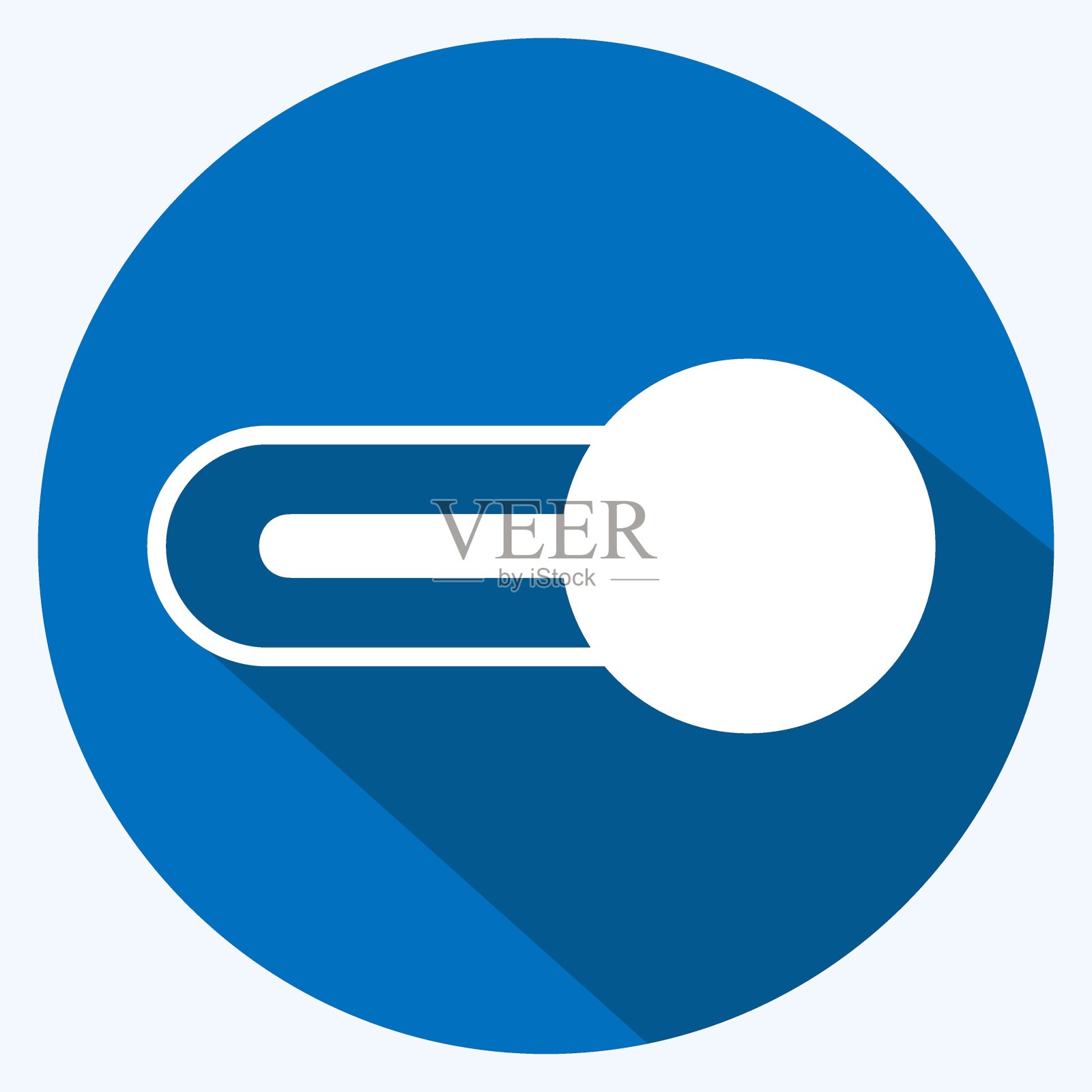 图标打开。适合网页界面符号。长长的阴影风格。简单的设计可编辑。设计模板向量。简单的符号说明设计元素图片