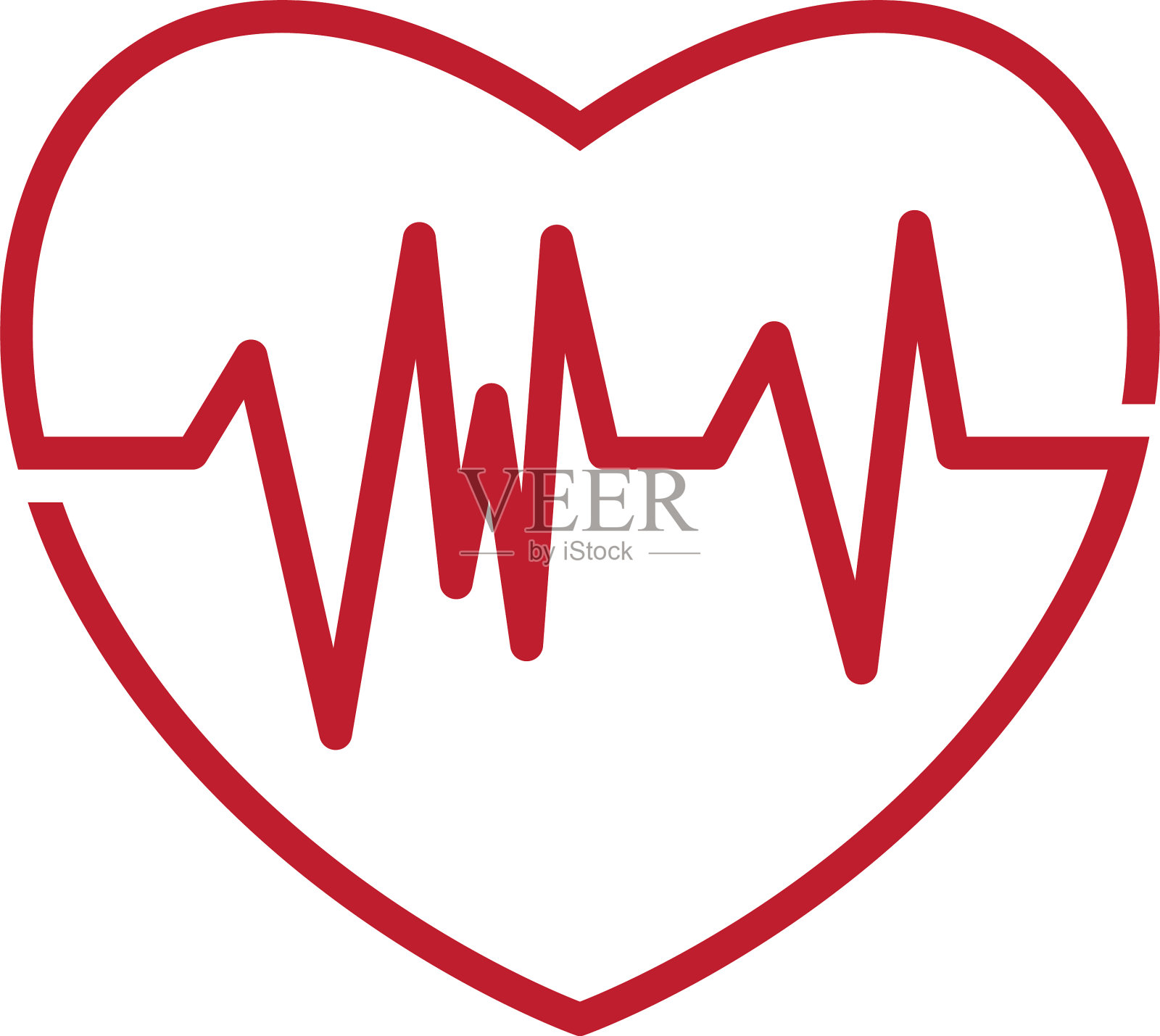 艺术设计健康医疗心跳脉搏设计元素图片