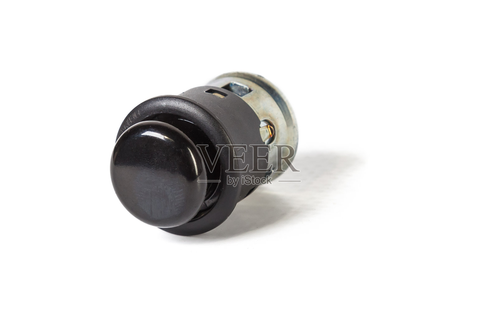 汽车点烟器上的白色背景隔离照片摄影图片