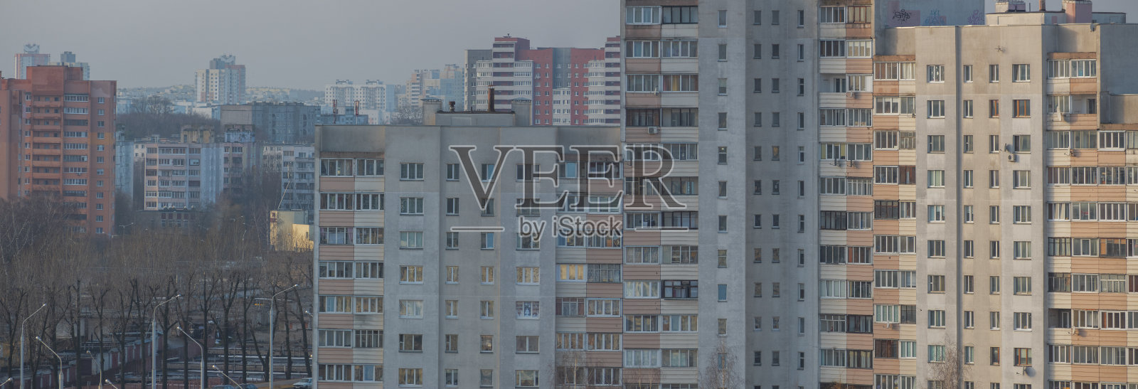 明斯克市的睡眠区照片摄影图片