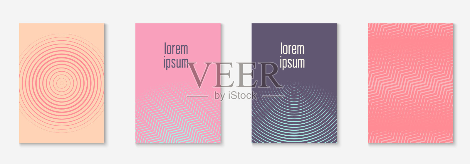 海报设计现代极简几何线条和形状。设计模板素材