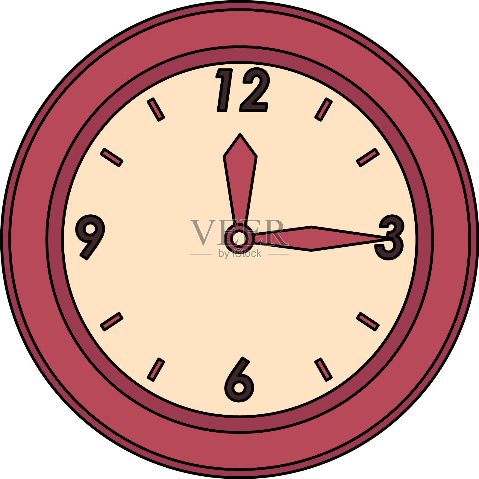 时间时钟手表闹钟卡通插画图片素材